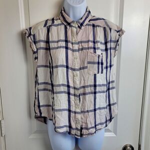 CRUEL DENIM Sleeveless Button Down Top